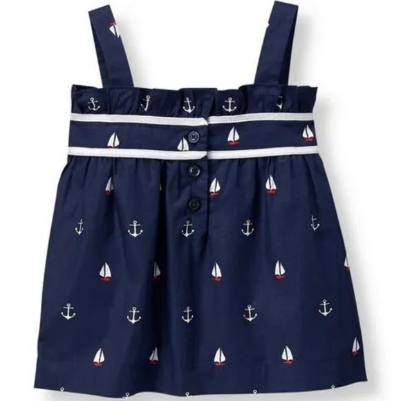JANIE AND JACK Sailboat and Anchor Top 6-12Months - Picture 9 of 10